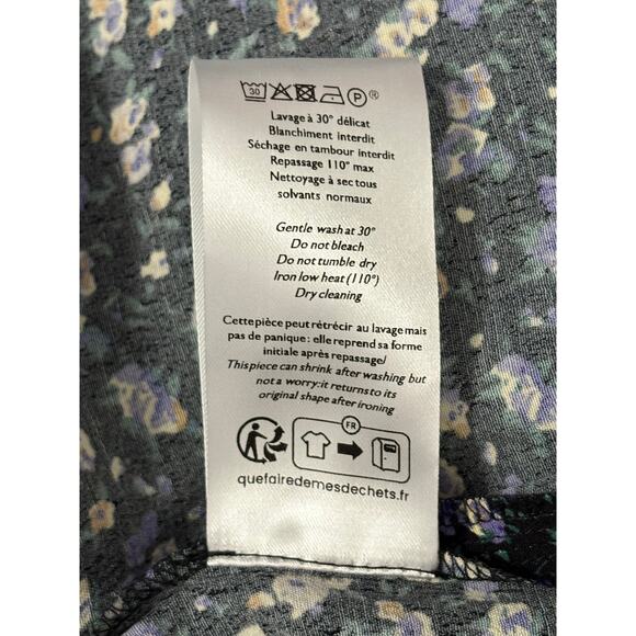 Sezane Themis Midi Dress Women's US 10/EU 42 Liberta Print Ditsy Floral Cottage - Picture 12 of 12